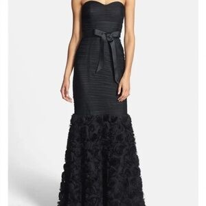 JS Collections Black Mermaid Rosette, Tulle Ball Gown